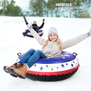 Inflatable Snow Tube 120Cm Thickened PVC Winter Snow Sled For Adults And Kids Outdoor Fun - Product Image 2