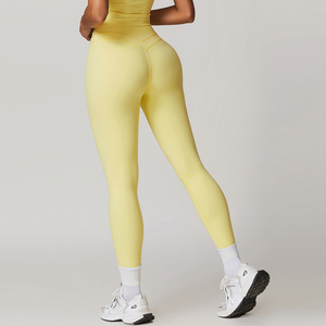 MIQI Custom Logo Spandex / Nylon S <span class=keywords><strong>M</strong></span> Frau Gym Wear Workout Pants Enge hoch taillierte Butt Lift Yoga Leggings - Product Image 1