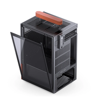 Casing T6 PC Mini ITX Mid Tower Power Supply 1U USB desain paduan aluminium vertikal untuk pendingin Optimal yang digunakan untuk Server