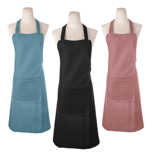 Màu Sắc Hỗn Hợp Thương Mại 2 Túi Nhà Bếp Nấu Ăn Nhà Hàng BBQ Sơn Crafting Tạp Dề Đồng Bằng Bib Tạp Dề - Product Image 2