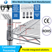 Chariot de stockage de bobines de circuits imprimés SMT ESD en acier au carbone, étagère métallique réglable à 4 niveaux, chariot à rayonnage métallique, capacité de charge de 250 kg, rayonnage à palettes