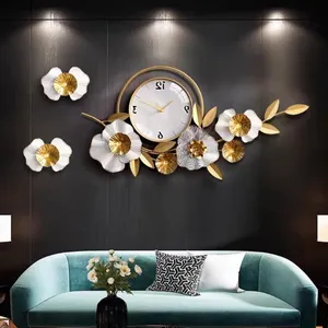 Salon lumière luxe art décoration maison créativité mode et nordique moderne minimaliste horloges murales
