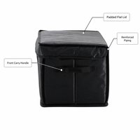 Sac isotherme personnalisé OEM 1680D imperméable de taille moyenne avec doublure en feuille d'aluminium et panneau rigide en mousse, faible MOQ, vente en gros, sac de livraison alimentaire