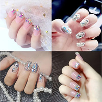 Estrás Negro Ultra Brillante con Formas Especiales y Fondo Plano, Diamantes para Decoración de Uñas, Adhesivos Faciales y Joyería de Manicura