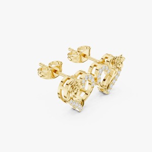 Pendientes de Diamantes en Forma de Corazón Románticos de la Mejor Calidad para Mujer, con Piedras Brillantes para Uso Diario y de Fiesta, en Venta - Product Image 4