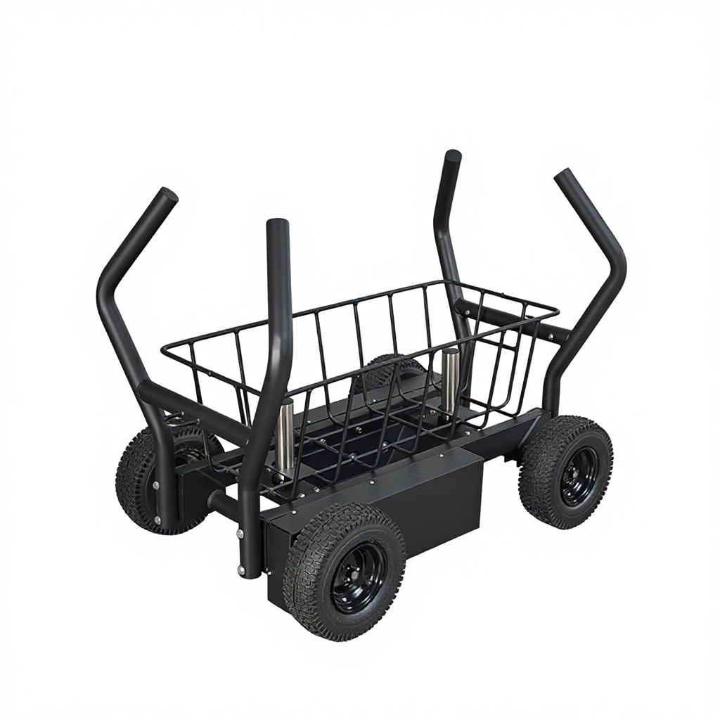 Black-Double-Sided Resistance Tank Vehicle (with Frame)