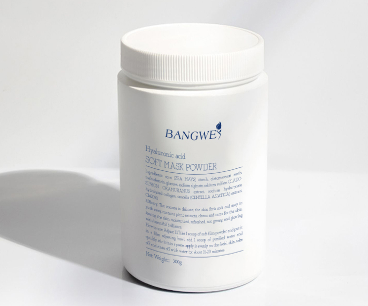 2022 Spirulina soft mask powder Hyaluronic acid  soft mask powder 300g per bottle