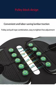 HKJD sabuk dekompresi traksi tulang belakang bawah penahan punggung bawah sistem katrol dapat disesuaikan mendukung penahan pinggang punggung LSO - Product Image 3
