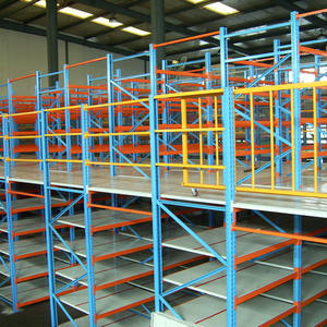 Planchers de mezzanine d'entrepôt, rayonnages de stockage, système de rayonnages robustes, plateforme de travail en acier, rayonnages de mezzanine - Product Image 3