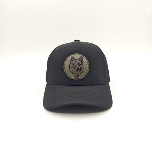 High Density 6 Panel Solid Color <b>Baseball</b> <b>Cap</b> Custom Leather Patch Low MOQ OEM Robust Durable Material Sustainable Apparel Piece - Product Image 5