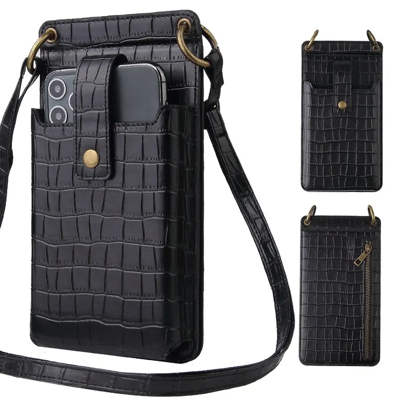 New Design Luxury Crossbody Phone Bag for Women Shoulder Mobile Phone Bag Cross-Body Long Card Wallet