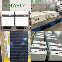 Kit d'énergie solaire hybride complet 10KW 12KW avec onduleur 5KVA 8KVA, système connecté/déconnecté au réseau, panneaux solaires et batteries pour toute la maison