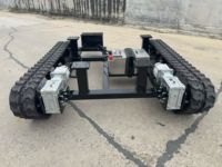 Châssis de chenilles, mécanisme de transport pour véhicules lourds, personnalisation de la charge, matériau en acier au manganèse haute résistance