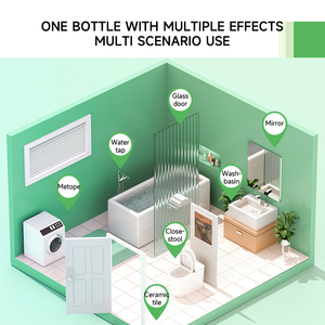 Ev temizleme spreyi çini cam duş sulu musluk lekeleri kaldırmak antimikrobiyal köpük banyo temizleyici sıvı - Product Image 3