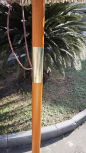 Ombrellone in Legno Fatto a Mano 100% Poliestere con Nappine <span class=keywords><strong>per</strong></span> Balcone, Piscina, Giardino, Spiaggia - Product Image 6