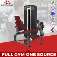 APEXHQ Machine Commerciale Réglable en Acier pour Extension et Flexion des Jambes avec Sélection de Charge par Broche pour Entraînement de Force en Salle de Sport