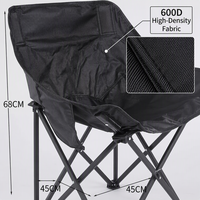 Chaise lune pliable avec 90 % d'économie d'espace, tissu haute densité et structure extérieure portable