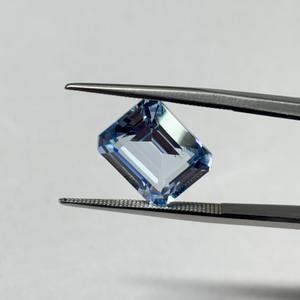 Espinela Cultivada en Laboratorio, Corte Esmeralda Octogonal, Piedras Preciosas Sueltas Facetadas para Joyería, Azul, de 4x6 a 15x20, Color Azul Certificado - Product Image 2