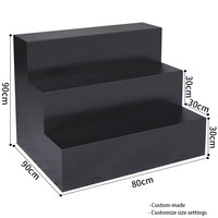 Étagère simple en bois moderne et minimaliste, recyclable, pour table de présentation d'îlot, pour magasin de vêtements, boutique, produit de vente au détail
