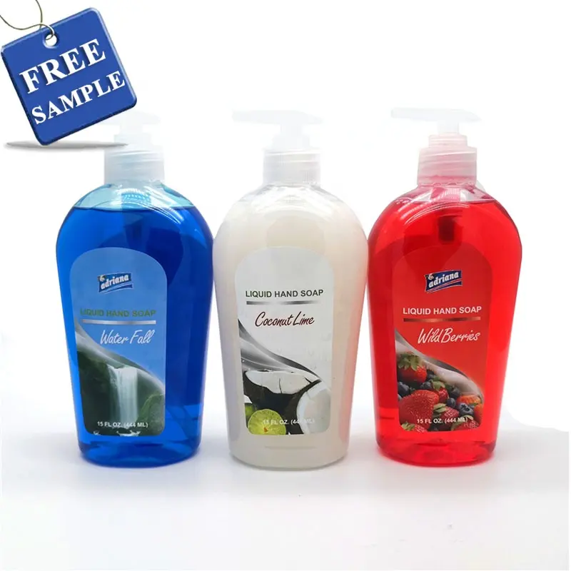 Biodegradable fórmula personalizado aromas y colores antibacteriano mano limpieza jabón líquido para cuarto de baño de hospital, cocina de la casa