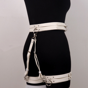 Popular Sexy Bodys Lencería Mujer Arnés de cuero Liguero Bondage Muslo Arnés Conjuntos Tirantes Correa Cinturón - Product Image 5