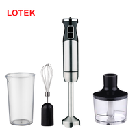 Mixeur Plongeant en Acier Inoxydable, 12 Vitesses Variables, Appareil de Cuisine Multifonctionnel, Conception Portable