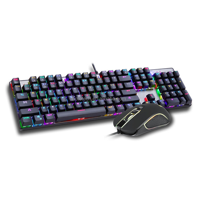 Wired Gaming Mouse And Keyboard Outemu switch Mechanical Gaming Keyboard RGB Backlit Computer Keyboard Mouse