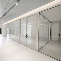 High Quality Modern Design Smart Glass Partition Aluminum Frame 8mm Thick for Office Outdoor Bedroom Doors/Walls Remote Control