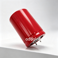 Condensateur électrolytique en aluminium à clipser Itel/cond série ACC 100V4700UF, coque rouge, filtre, alimentation, contrôle de refroidisseur, Italie