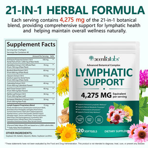 Acentiallabs 120 Gélules Souples Soutien Immunitaire et Métabolique Antioxydant Complément Alimentaire Soutien Lymphatique Gélules Souples - Product Image 2