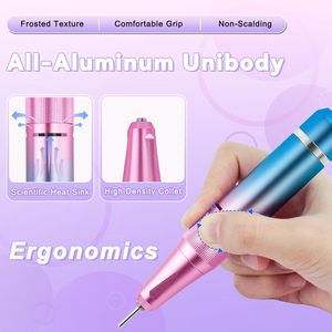 Kit Profesional Portátil de Taladro Eléctrico para Uñas de 40,000 RPM con Pantalla LED, Batería Recargable de 3000mAh, Lima de Uñas Eléctrica para Uñas Acrílicas y Gel - Product Image 3