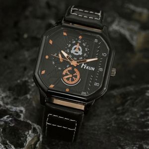 Montre numérique pour femme à grand cadran, bracelet en alliage et simili cuir, mode décontractée, loisirs, sport, étanche 3 ATM, avec fonction push - Product Image 4