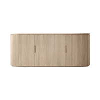 Mobilier de chambre à coucher d'intérieur léger et luxueux Commode en bois à 6 tiroirs avec table de chevet en bois de style design français avec fonction de rangement