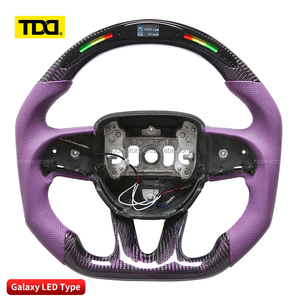 Volant en carbone TDD LED pour Dodge Challenger Charger SRT 2015 2016 2017, volant personnalisé en fibre de carbone véritable - Product Image 3