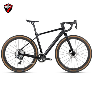 Nuevos 25 Modelos Twitter <span class=keywords><strong>GRAVEL</strong></span>-X Bicicleta de Carretera de Fibra de Carbono de 13 Velocidades con Freno de Disco de Cambio por Radio y Pedal Ordinario - Product Image 1