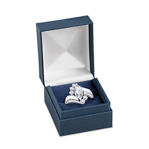 Conjunto de Anillos de Pareja con Circonita Marquise para Mujer, Joyería Elegante a la Moda para Bodas - Product Image 3