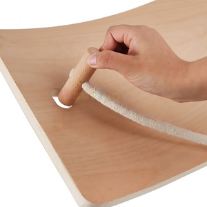 Toptan egzersiz salıncak Yoga Curvy Wobble denge tahterevalli Stand up ahşap dengeleme kurulu çocuklar için sıcak satış ürünleri - Product Image 2