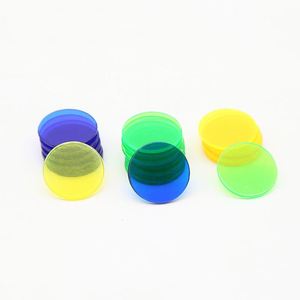 Jetons de poker multicolores 15 mm, jetons de récompense vierges en plastique, jetons de jeu de Mahjong, jetons de poker Texas Hold'em - Product Image 3