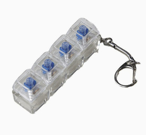 En İyi Kalite 4 Tuşlu Mekanik Klavye Anahtarı Anahtarlık Tuş Başlığı Test Cihazı Anahtarları LED Işık ve Stres Giderici Fidget Anahtarlık ile - Product Image 5
