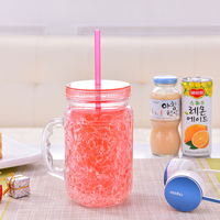 Offre Spéciale – Bocaux Mason en PS de 18 oz avec Paille, Personnalisables avec Logo, Mignons, Écologiques, Sans BPA, Qualité Alimentaire, Idéaux pour les Cadeaux de Fête Estivale