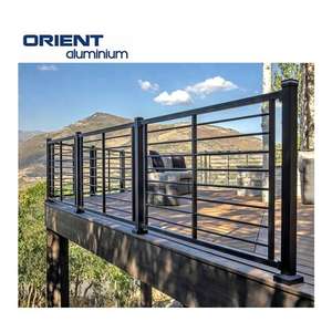 Diseño moderno <span class=keywords><strong>Terraza</strong></span> Valla Casa Cubierta Escalera <span class=keywords><strong>de</strong></span> aluminio Balaustradas Escalera Balcón Pasamanos Barandilla - Product Image 6