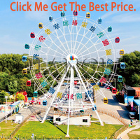 Parque temático barato Parque de atracciones Paseos 20M 25M 30m 42M 50m Noria Parque infantil Noria giratoria