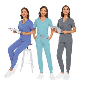 2024 Venta al por mayor de uniformes de enfermería tipo Jogger personalizados uniformes de hospital médico de alta calidad para enfermeras y profesionales de la salud - Product Image 1