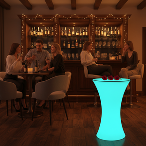 Ventas directas de fábrica LED <span class=keywords><strong>Mesa</strong></span> de Bar <span class=keywords><strong>decorativa</strong></span> Cambio de color <span class=keywords><strong>Mesa</strong></span> de cóctel bar Restaurante al aire libre bar Comedor <span class=keywords><strong>Mesa</strong></span> Led - Product Image 4