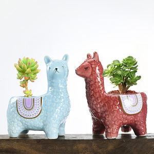 กระถางนกฮูกเซรามิกขนาด2.5นิ้วกระถางต้นไม้รูปสัตว์ขนาดเล็กสำหรับปลูกต้นกระบองเพชรสมุนไพรใช้ในบ้าน - Product Image 4