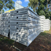 Remorque modulaire pliable, maison mobile extensible, maison préfabriquée pliable, structure en acier pour bâtiment de bureaux moderne