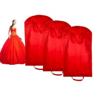 Customized Red <b>Zip</b> Lock Dress Suit Dag Dress Garment <b>Bags</b> - Product Image 1