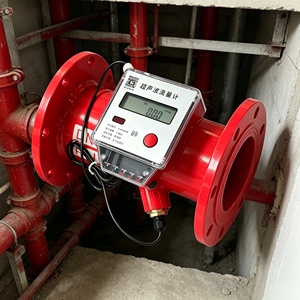 Débitmètre à ultrasons pour incendie, dédié aux raccords à bride DN80, dispositif de surveillance du débit pour tuyau d'incendie rouge de 3 pouces - Product Image 3