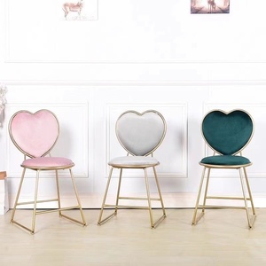 Wholesale Cheap Price High Quality Metal Salon <b>Stool</b> Pink Salon Furniture Modern Design Living Room Nail Salon Commercial Use - Product Image 2