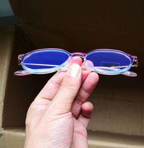 الراقية لطيف نجمة القمر منحوتة معبد مضلع CE UV400 النظارات الشمسية للجنسين مرآة مستوية مكافحة نظارات الضوء الأزرق - Product Image 2